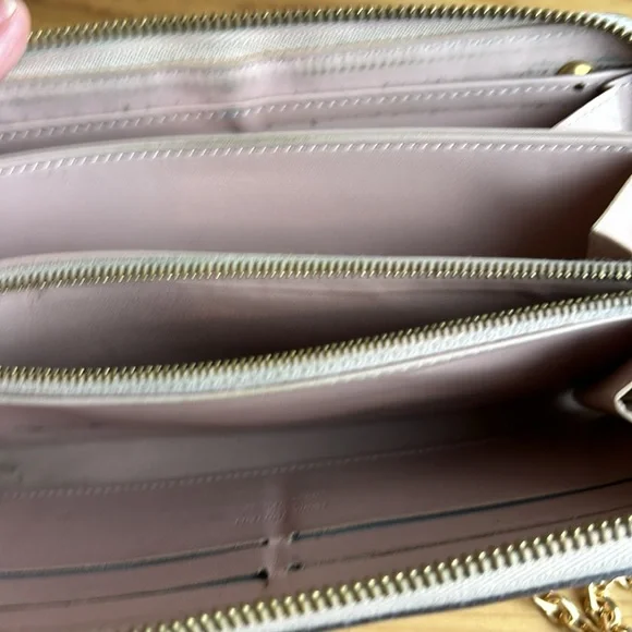 Louis Vuitton Clutch Purse With Chain Citrine Leather - Picture 7 of 10